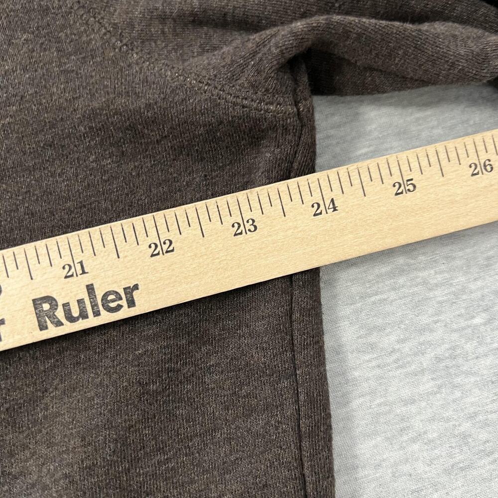 Banana Republic Sweater Mens XL Brown‎ Quarter Zip Pullover Cotton Knit Y2K 2008 - Picture 10 of 12